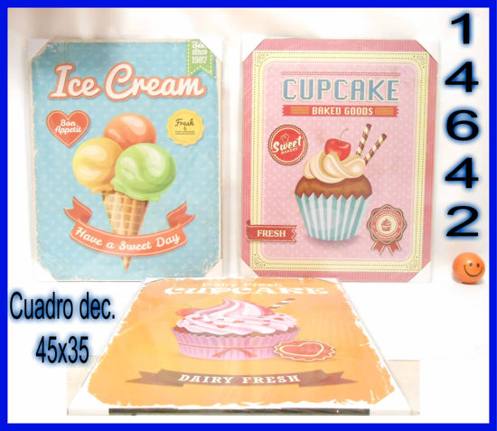 Imagen de CUADRO DECORADO CUP CAKE 5.23